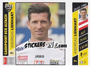 Sticker Andreas Lienhart - Österreichische Fußball Bundesliga 2016-2017 - Panini