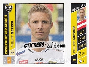 Cromo Philipp Netzer - Österreichische Fußball Bundesliga 2016-2017 n. 203 - Panini