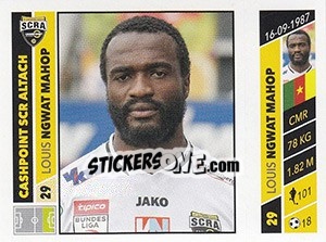Figurina Louis Ngwat Mahop - Österreichische Fußball Bundesliga 2016-2017 n. 205 - Panini