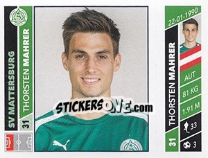 Figurina Thorsten Mahrer - Österreichische Fußball Bundesliga 2016-2017 n. 226 - Panini