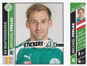 Sticker Michael Perlak - Österreichische Fußball Bundesliga 2016-2017 - Panini