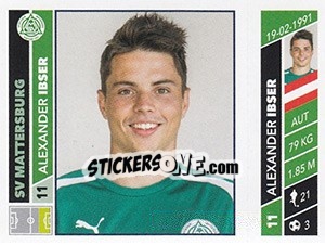 Sticker Alexander Ibser - Österreichische Fußball Bundesliga 2016-2017 - Panini