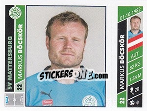 Figurina Markus Böcskör - Österreichische Fußball Bundesliga 2016-2017 n. 235 - Panini
