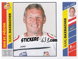 Sticker Karl Daxbacher - Österreichische Fußball Bundesliga 2016-2017 n. 250 - Panini