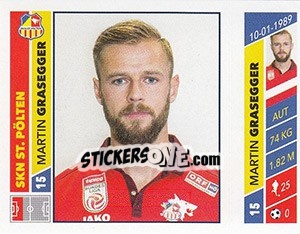 Cromo Martin Grasegger - Österreichische Fußball Bundesliga 2016-2017 - Panini