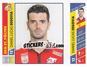 Sticker Daniel Lucas Segovia - Österreichische Fußball Bundesliga 2016-2017 - Panini