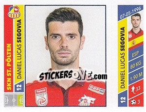 Cromo Daniel Lucas Segovia - Österreichische Fußball Bundesliga 2016-2017 n. 261 - Panini