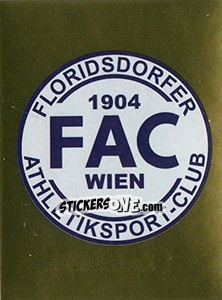 Sticker FAC Wien Wappen - Österreichische Fußball Bundesliga 2016-2017 n. 307 - Panini