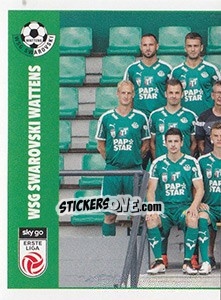 Sticker WSG Wattens Team - Österreichische Fußball Bundesliga 2016-2017 - Panini