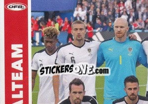 Sticker Nationalteam - Weiß;es Tikot - Österreichische Fußball Bundesliga 2016-2017 n. 326 - Panini