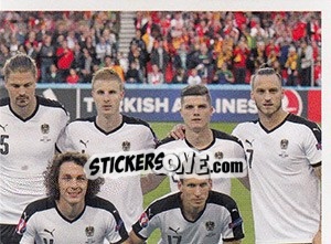 Sticker Nationalteam - Weiß;es Tikot - Österreichische Fußball Bundesliga 2016-2017 n. 327 - Panini