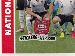 Sticker Nationalteam - Weiß;es Tikot - Österreichische Fußball Bundesliga 2016-2017 n. 328 - Panini