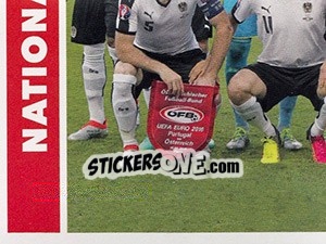 Sticker Nationalteam - Weiß;es Tikot - Österreichische Fußball Bundesliga 2016-2017 - Panini