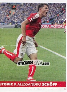 Sticker Marko Arnautovic / Alessandro Schöpf - Österreichische Fußball Bundesliga 2016-2017 n. 331 - Panini