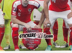 Sticker Nationalteam - Rotes Tikot - Österreichische Fußball Bundesliga 2016-2017 n. 338 - Panini