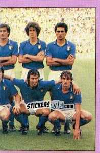 Figurina Squadra Italia 1982 - Calciatori 1985-1986 - Panini