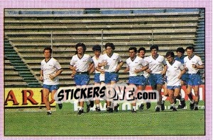 Sticker Allenamento - Calciatori 1985-1986 - Panini