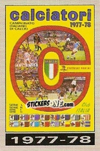 Sticker Copertina Calciatori 1977-78 - Calciatori 1985-1986 - Panini