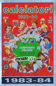 Sticker Copertina Calciatori 1983-84 - Calciatori 1985-1986 - Panini