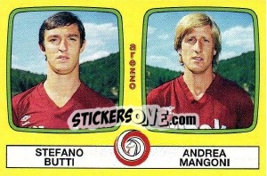 Sticker Stefano Butti / Andrea Mangoni - Calciatori 1985-1986 n. 353 - Panini