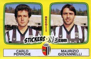 Sticker Carlo Perrone / Maurizio Giovannelli - Calciatori 1985-1986 n. 364 - Panini