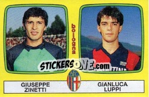 Sticker Giuseppe Zinetti / Gianluca Luppi - Calciatori 1985-1986 - Panini