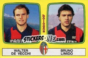 Sticker Walter De Vecchi / Bruno Limido - Calciatori 1985-1986 n. 373 - Panini