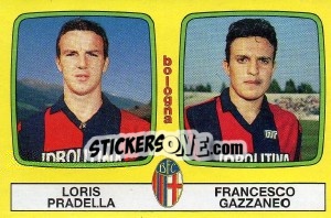 Sticker Loris Pradella / Francesco Gazzaneo - Calciatori 1985-1986 n. 375 - Panini