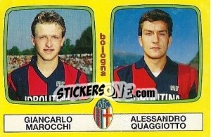 Sticker Giancarlo Marocchi / Alessandro Quaggiotto - Calciatori 1985-1986 n. 376 - Panini