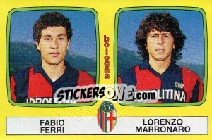 Sticker Fabio Ferri / Lorenzo Marronaro - Calciatori 1985-1986 n. 377 - Panini