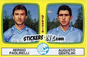Sticker Sergio Paolinelli / Augusto Gentilini - Calciatori 1985-1986 - Panini