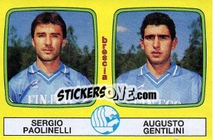 Sticker Sergio Paolinelli / Augusto Gentilini - Calciatori 1985-1986 n. 382 - Panini