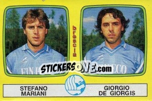 Figurina Stefano Mariani / Giorgio De Giorgis - Calciatori 1985-1986 - Panini