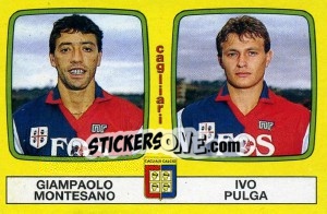 Sticker Giampaolo Montesano / Ivo Pulga - Calciatori 1985-1986 n. 392 - Panini