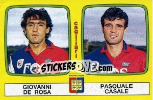 Sticker Giovanni De Rosa / Pasquale Casale - Calciatori 1985-1986 n. 393 - Panini