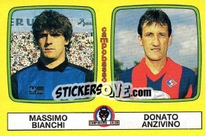 Sticker Massimo Bianchi / Donato Anzivino - Calciatori 1985-1986 n. 397 - Panini
