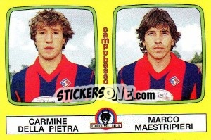 Figurina Carmine Della Pietra / Marco Maestripieri - Calciatori 1985-1986 - Panini