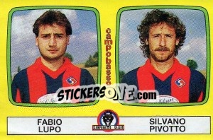 Cromo Fabio Lupo / Silvano Pivotto - Calciatori 1985-1986 - Panini