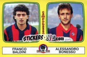 Sticker Franco Baldini / Alessandro Bonesso - Calciatori 1985-1986 - Panini