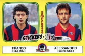 Sticker Franco Baldini / Alessandro Bonesso - Calciatori 1985-1986 n. 404 - Panini