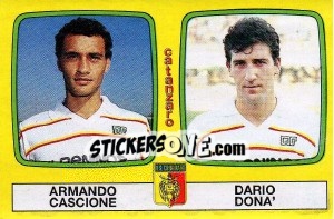 Sticker Armando Cascione / Dario Dona' - Calciatori 1985-1986 n. 416 - Panini