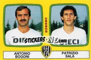 Sticker Antonio Bogoni / Patrizio Sala - Calciatori 1985-1986 n. 425 - Panini