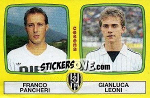 Sticker Franco Pancheri / Gianluca Leoni - Calciatori 1985-1986 n. 427 - Panini