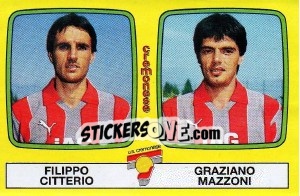 Sticker Filippo Citterio / Graziano Mazzoni - Calciatori 1985-1986 n. 434 - Panini