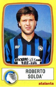 Sticker Roberto Solda' - Calciatori 1985-1986 - Panini