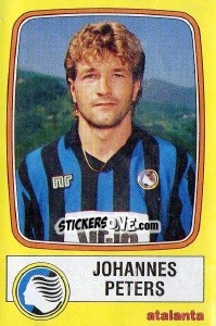 Cromo Johannes Peters - Calciatori 1985-1986 - Panini