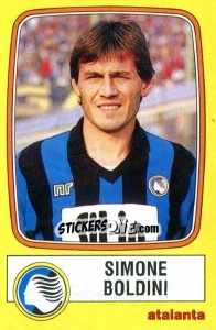 Sticker Simone Boldini - Calciatori 1985-1986 - Panini