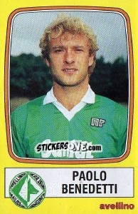 Sticker Paolo Benedetti - Calciatori 1985-1986 - Panini
