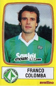 Sticker Franco Colomba - Calciatori 1985-1986 - Panini