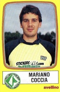 Sticker Mariano Coccia - Calciatori 1985-1986 - Panini